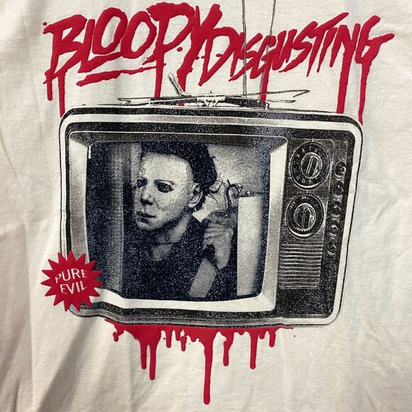 Bloody Disgusting x Michael Myers Double Sided Horror T-Shirt large - Picture 2 of 5